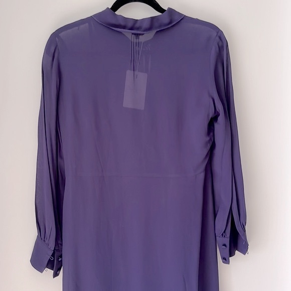 TED BAKER FAITHIY RUFFLE DRESS NAVY BNWT - Picture 10 of 14